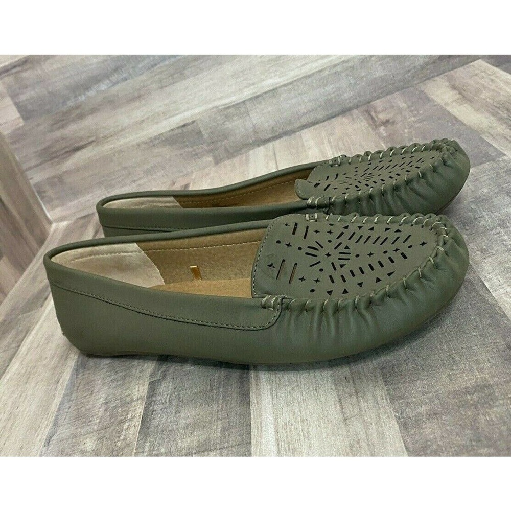 Lucky brand slip ons  LP-Ajaia Loafers green sz 8M